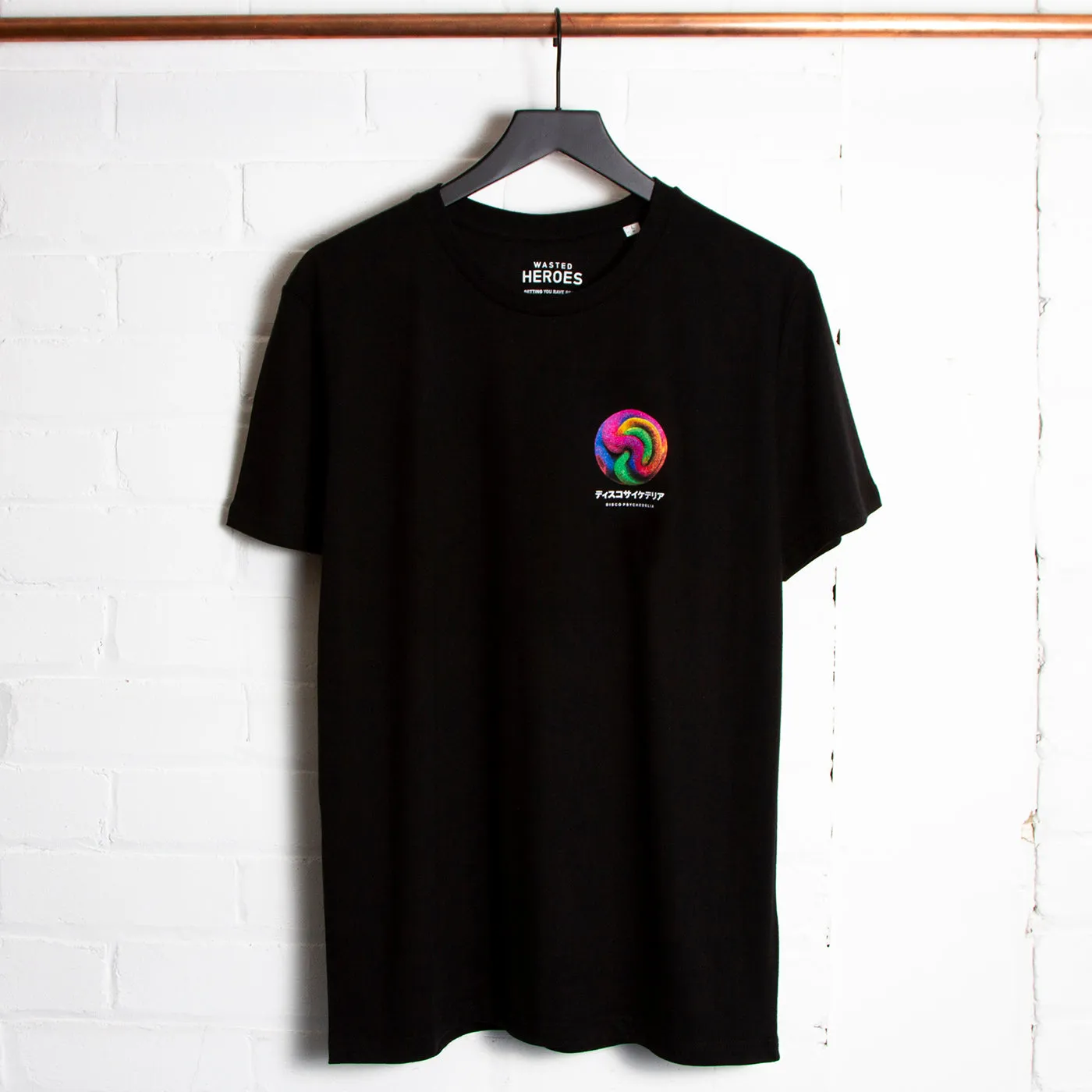 011 Disco Psychedelia Back Print - Tshirt - Black