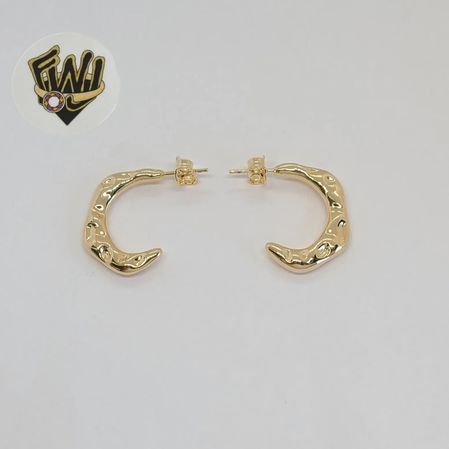 (1-2966-2) Gold Laminate - Carved Half Hoops - BGF