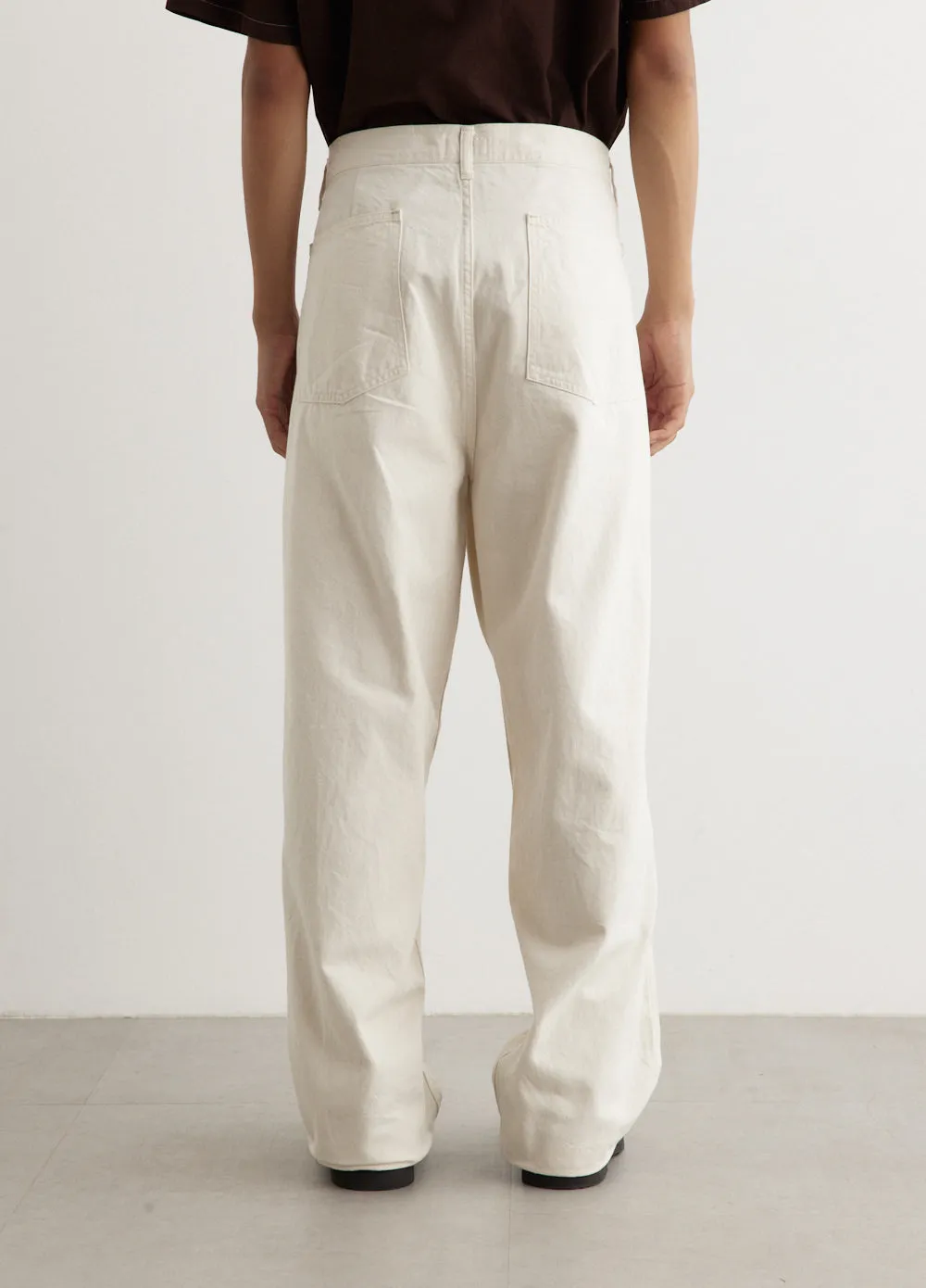 10oz Denim Box Pleat Pants