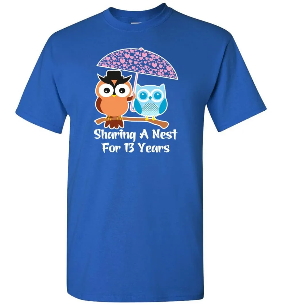 13 Years Wedding Anniversary Gifts Valentine's Day T-shirt