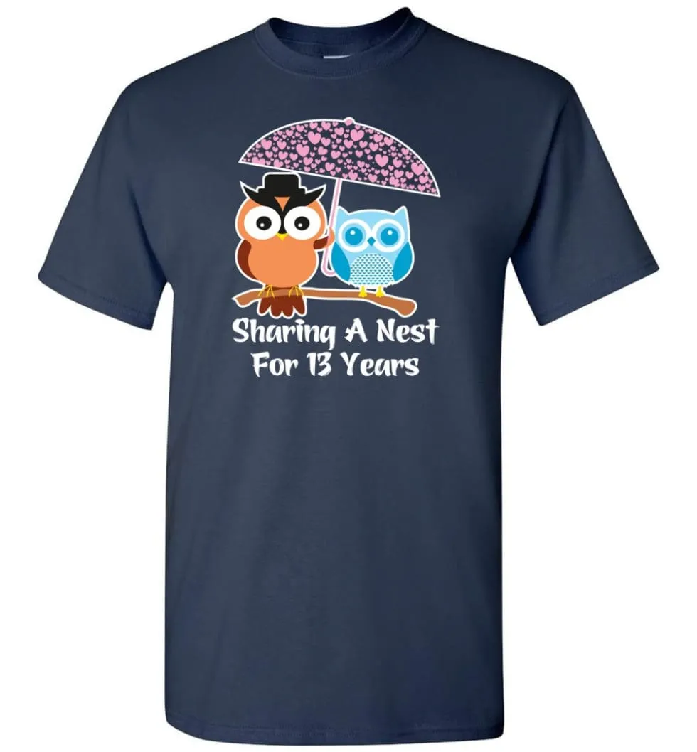 13 Years Wedding Anniversary Gifts Valentine's Day T-shirt