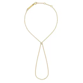 14k Floating Diamond Hand Chain