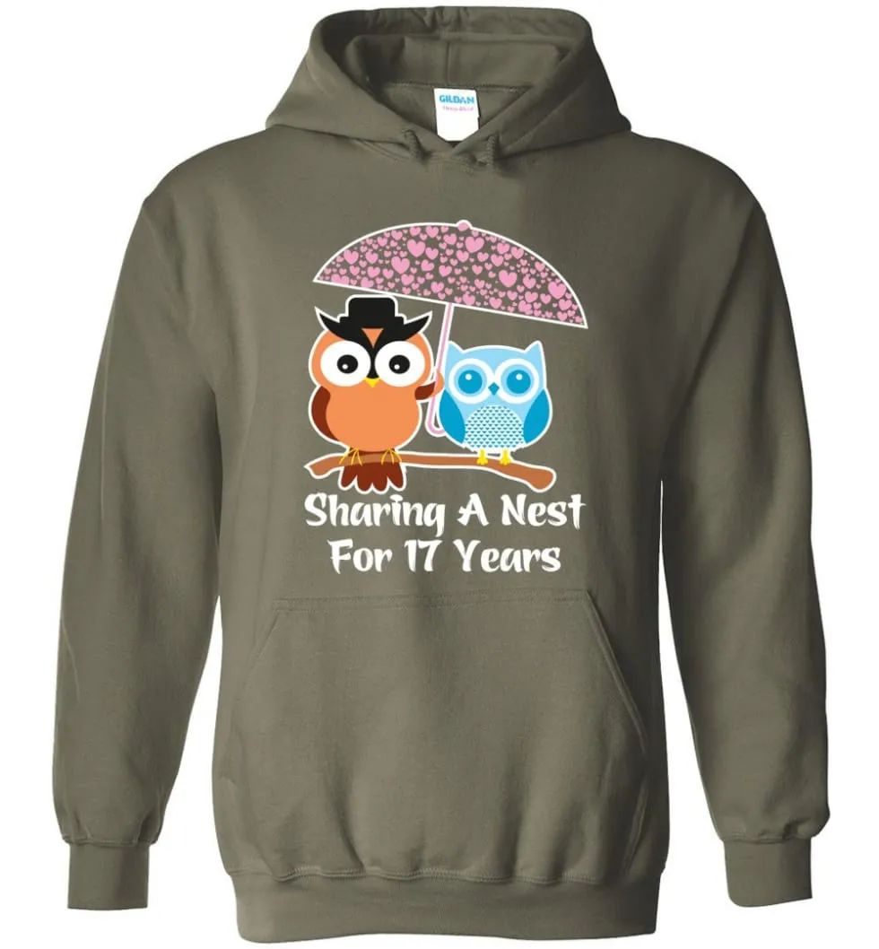 17 Years Wedding Anniversary Gifts Valentine's Day Hoodie