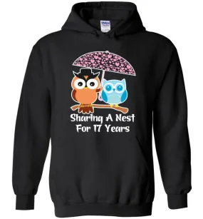 17 Years Wedding Anniversary Gifts Valentine's Day Hoodie