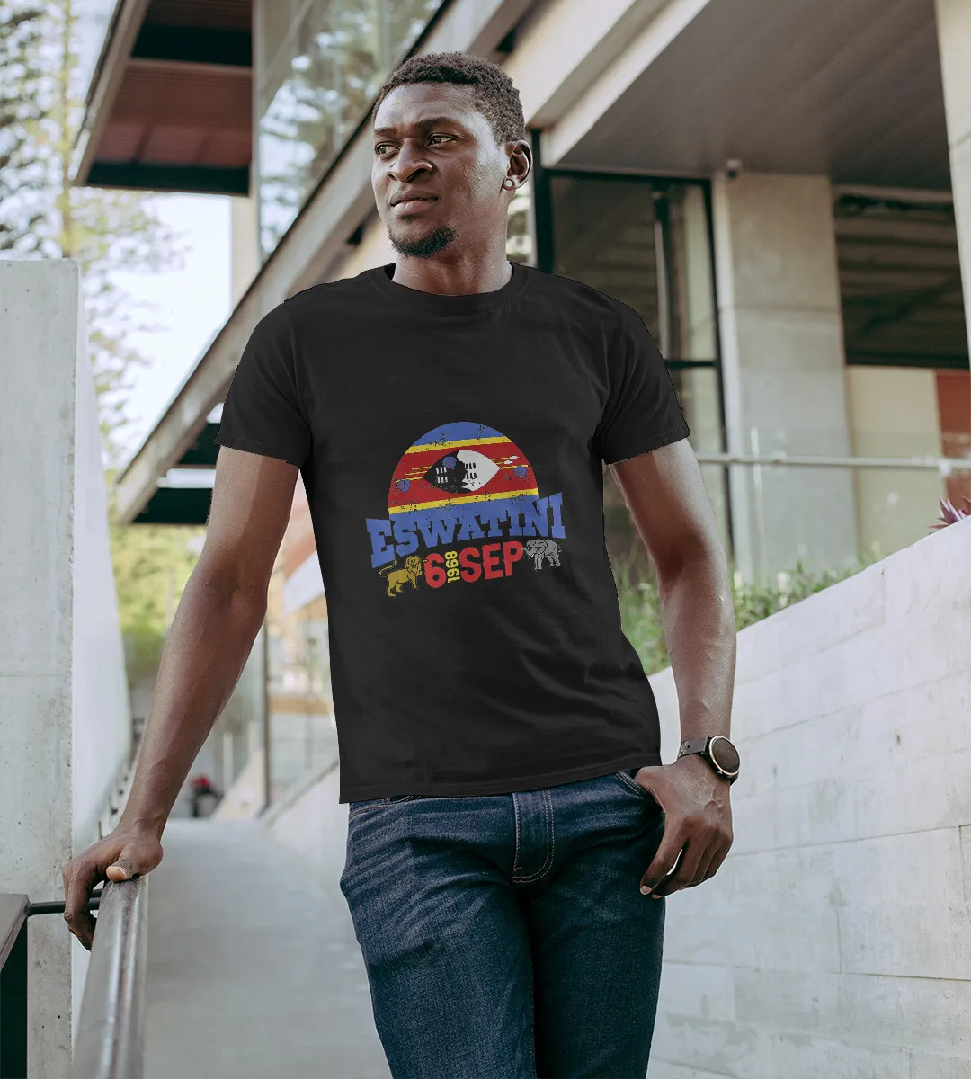 1sttheworld T-Shirt - Eswatini Independence Day T-Shirt Black A35