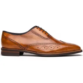 25-562-CML STEPHANO Wingtip Oxford Camel