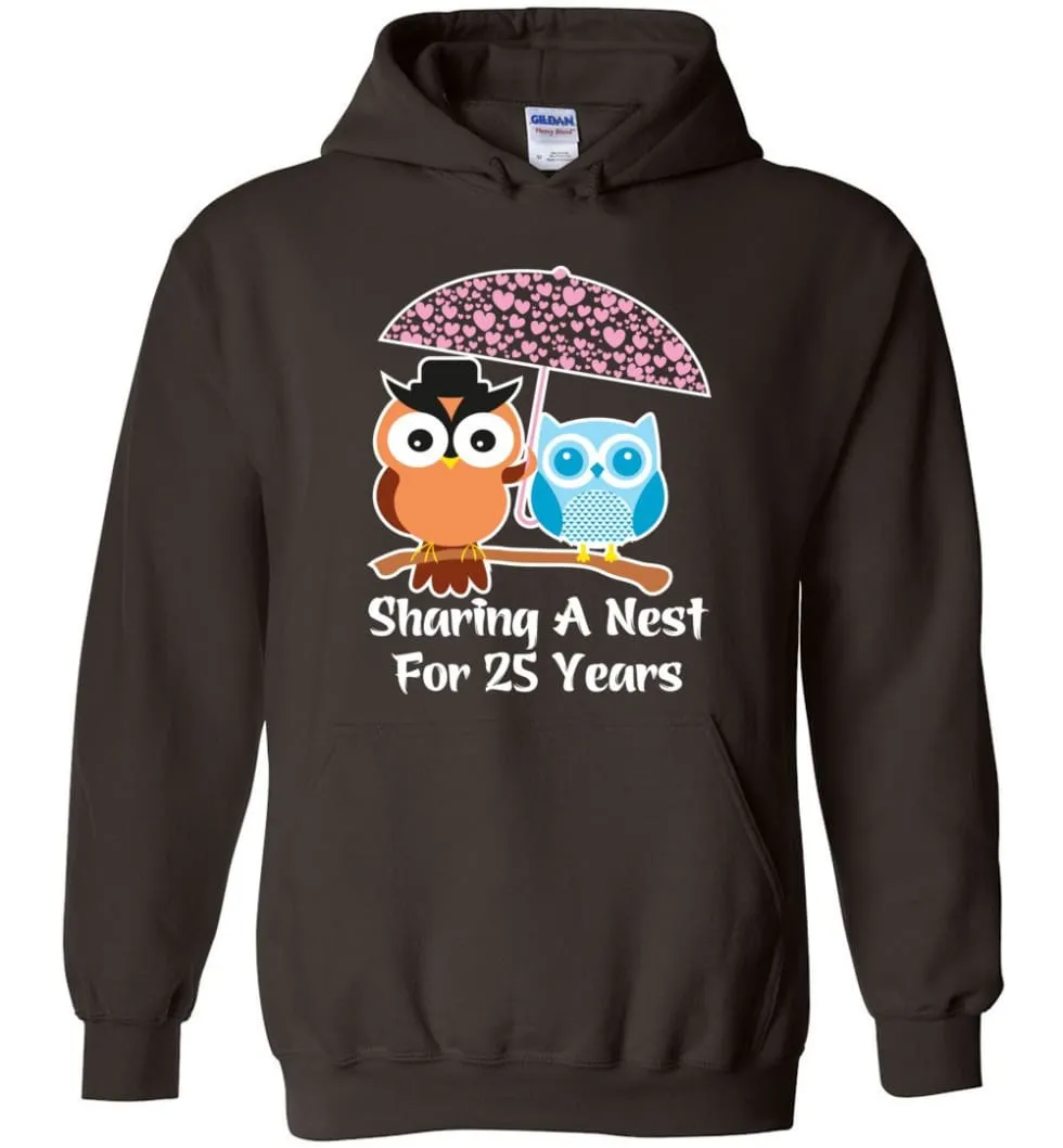 25 Years Wedding Anniversary Gifts Valentine's Day Hoodie