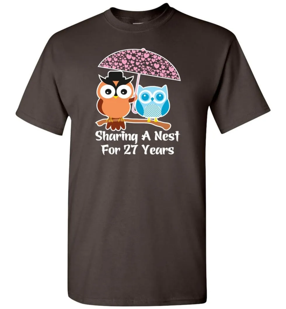 27 Years Wedding Anniversary Gifts Valentine's Day T-shirt