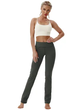 29" 31" 33" 35" Straight Leg Leggings olivegray