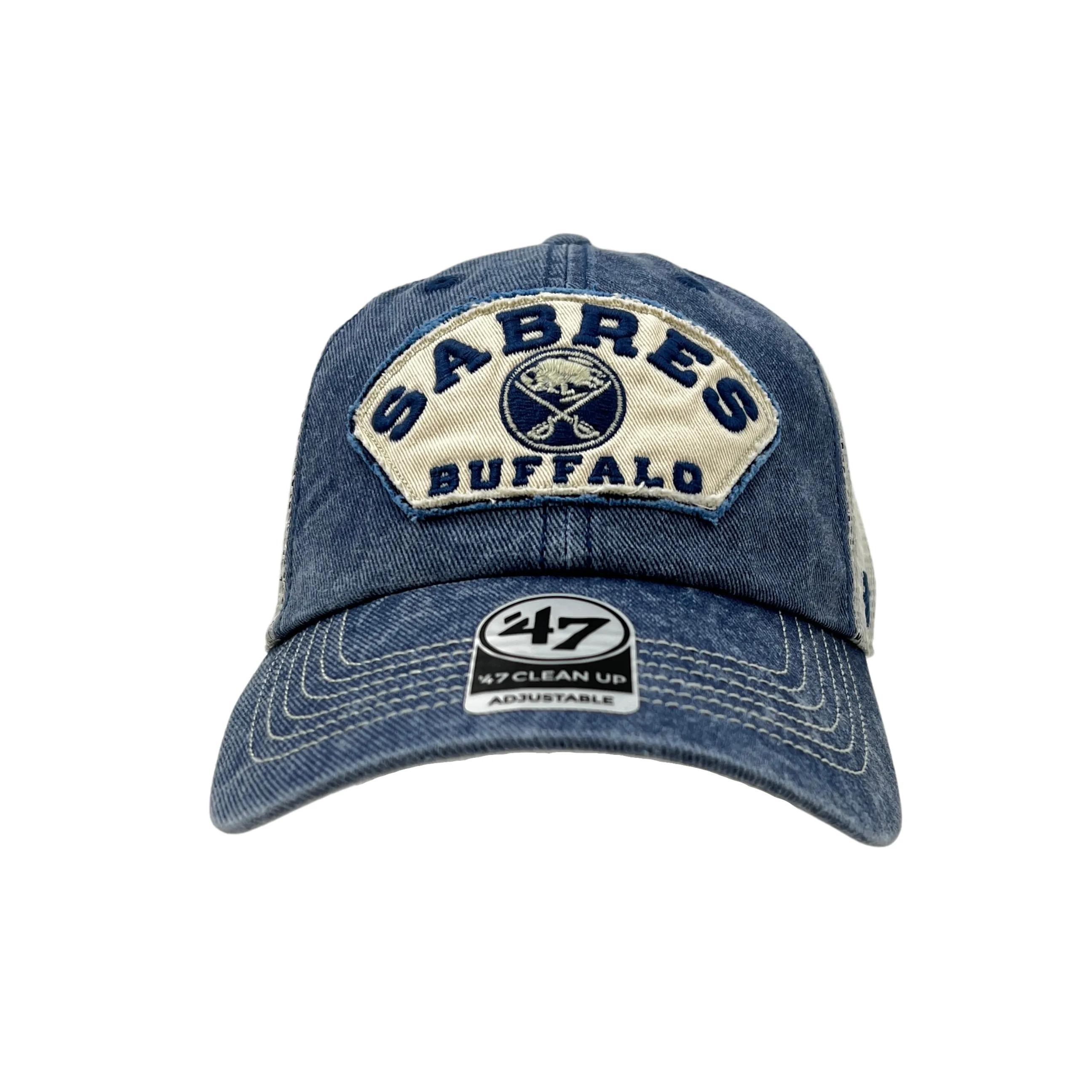 '47 Brand Buffalo Sabres Jean & White Mesh Adjustable Hat