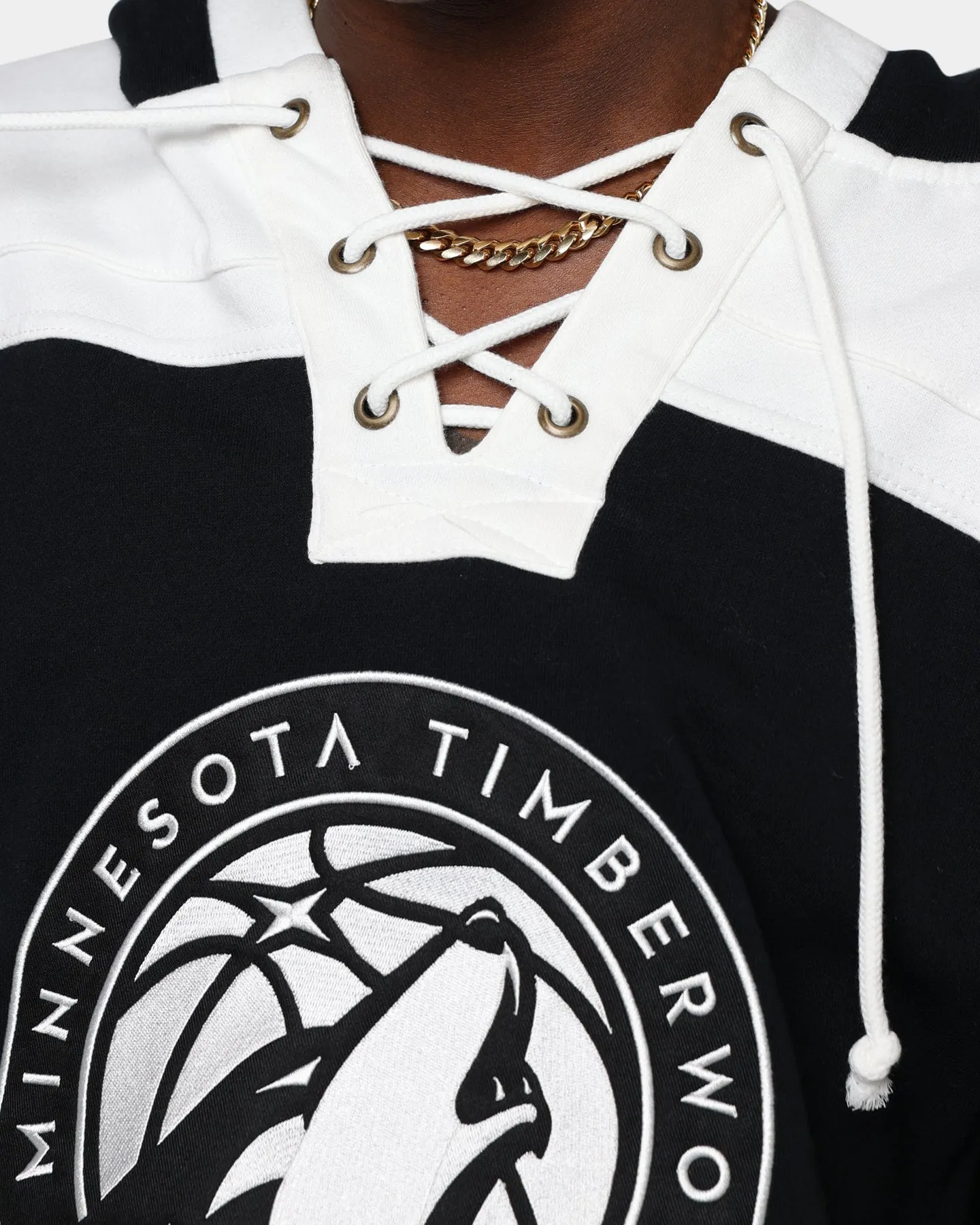 47 Brand Minnesota Timberwolves Superior Lacer Hoodie Jet Black