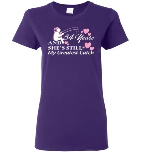 55 Years Anniversary She Still My Greatest Catch Women Tee