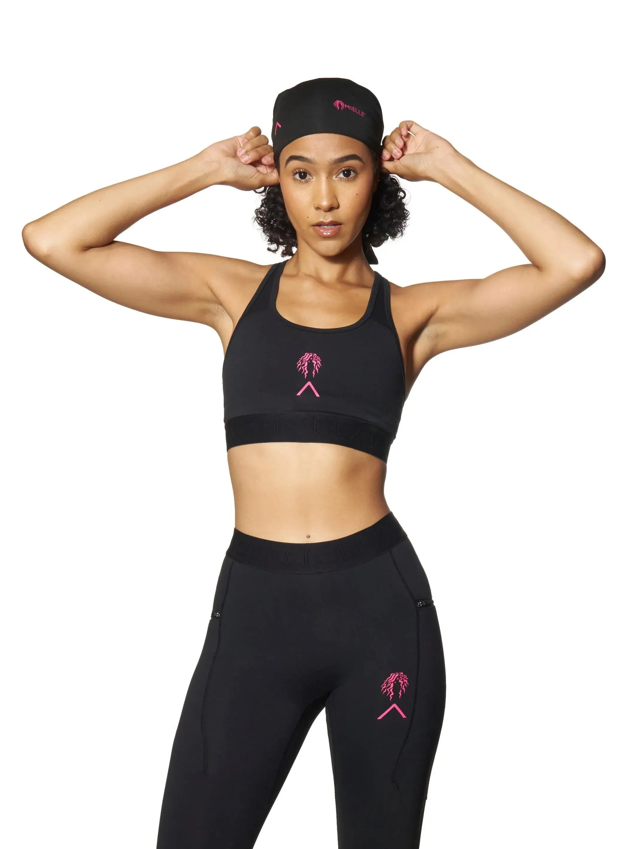 Actively Black x Mielle Pink Sports Bra