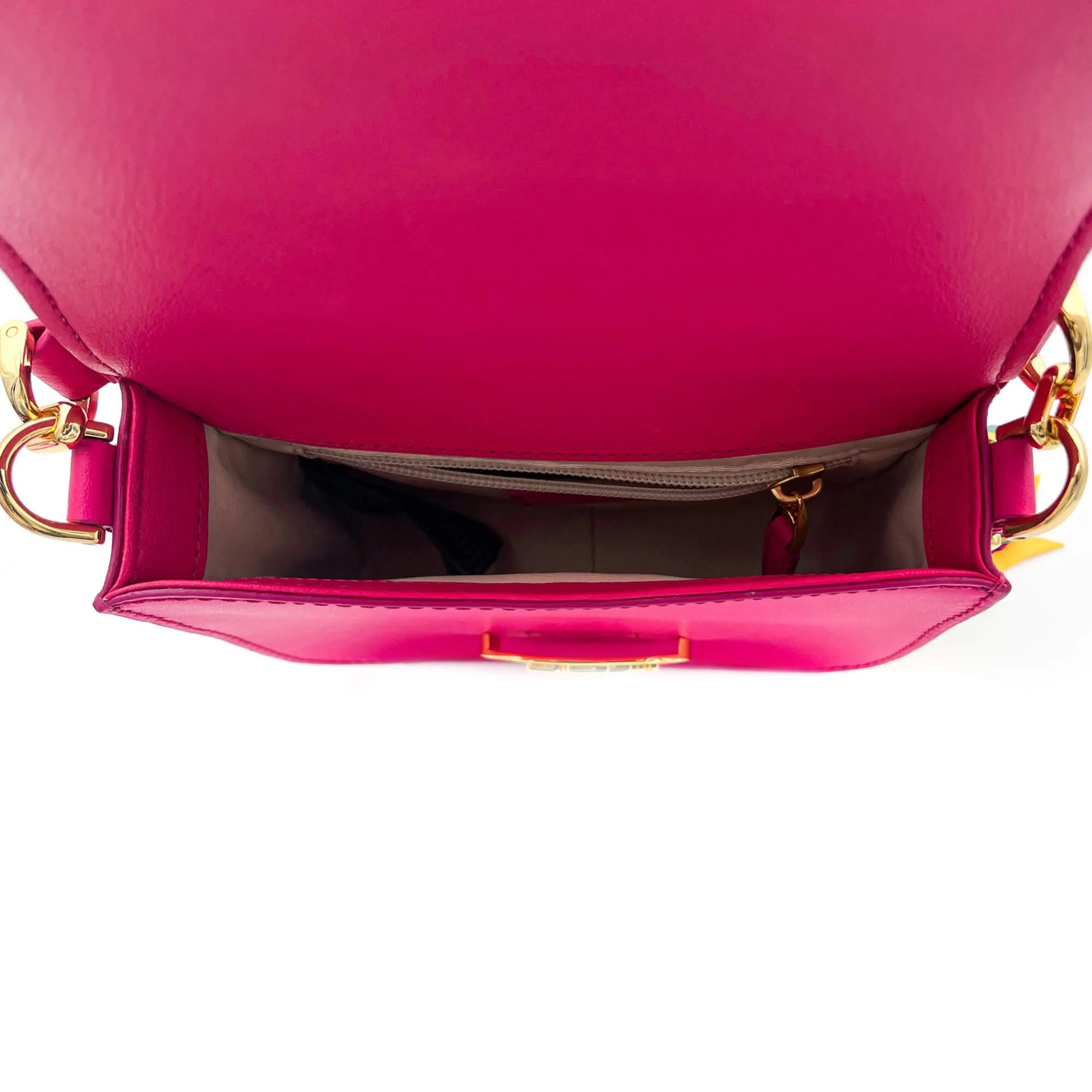 Addie Crossbody Pink Leather