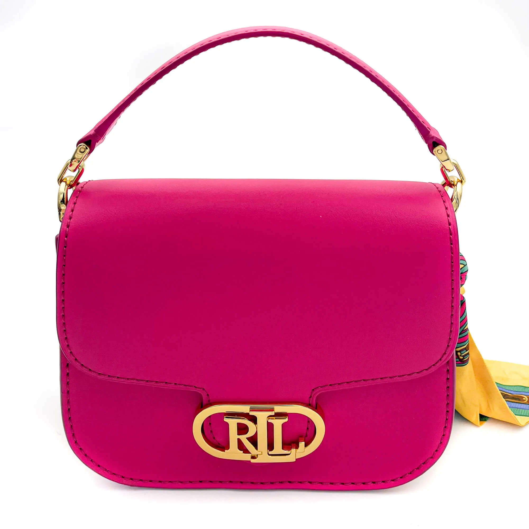 Addie Crossbody Pink Leather