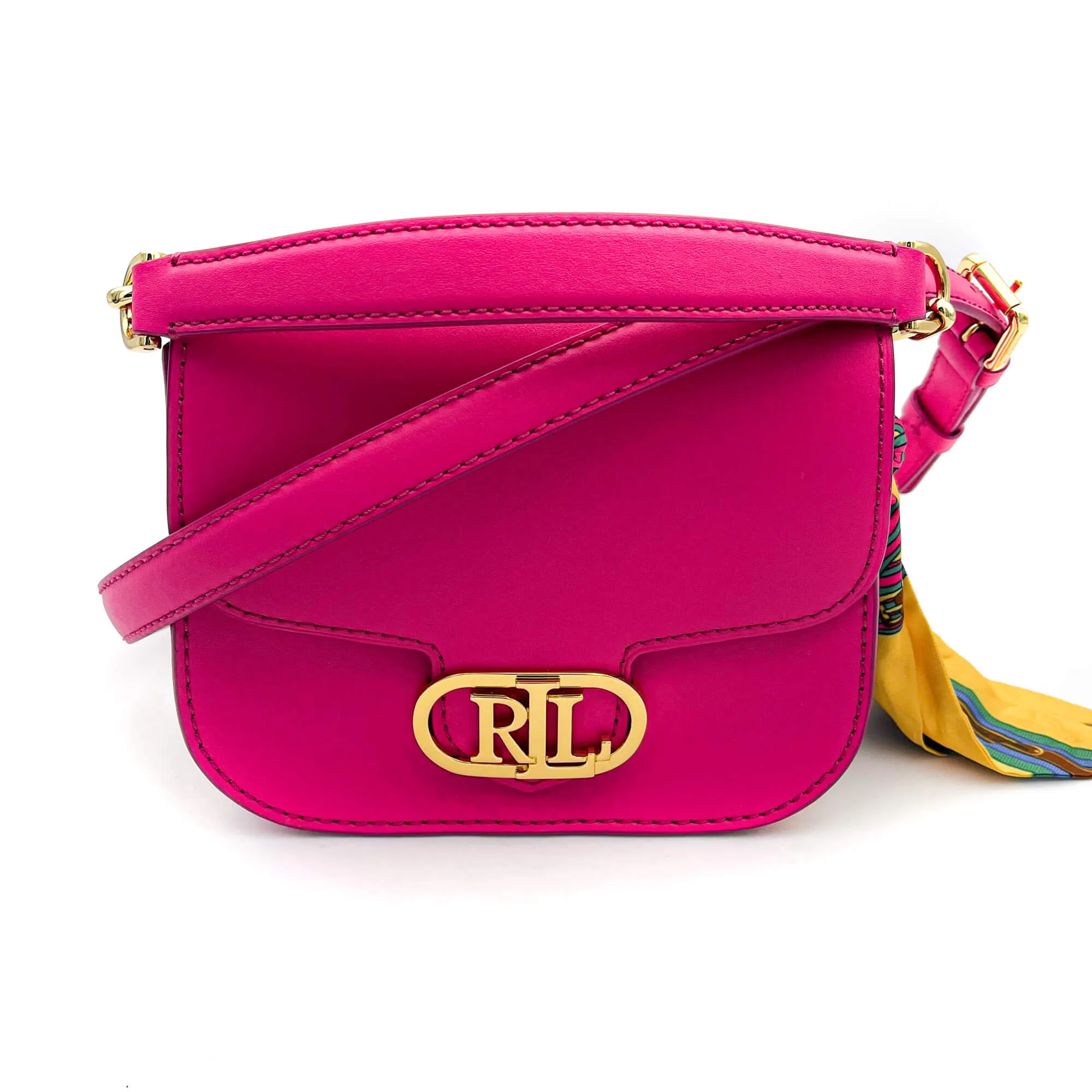 Addie Crossbody Pink Leather