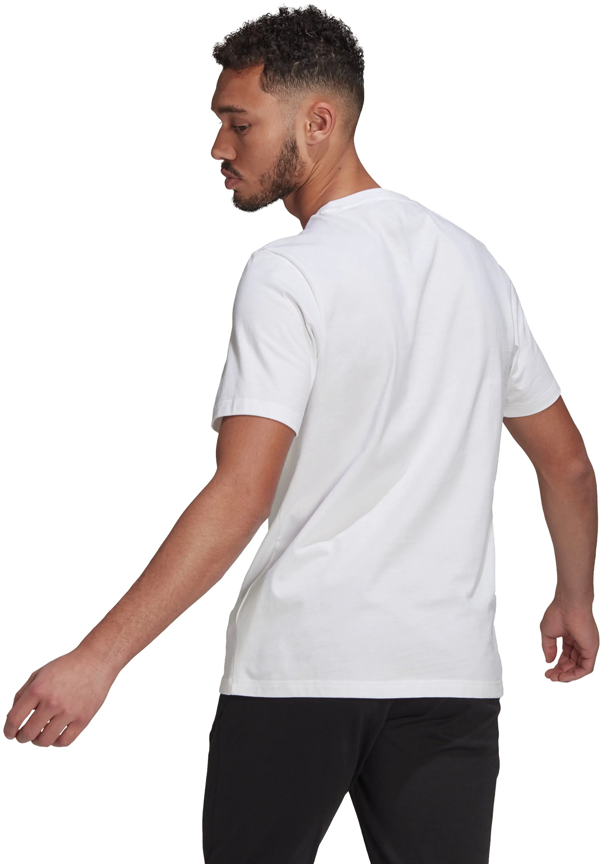 Adidas Mens Essentials Big Logo Tee White <br> GK9121