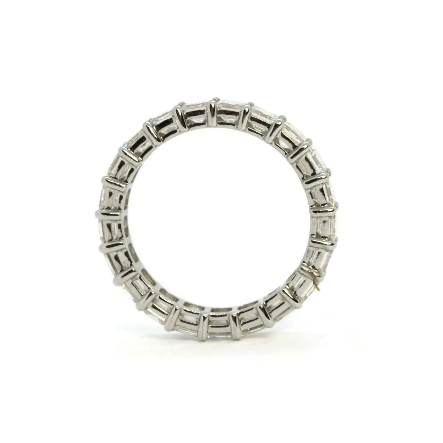 AFJ Diamond Collection - Eternity Band Ring with Asscher-cut Diamonds 3.57 carats, Platinum