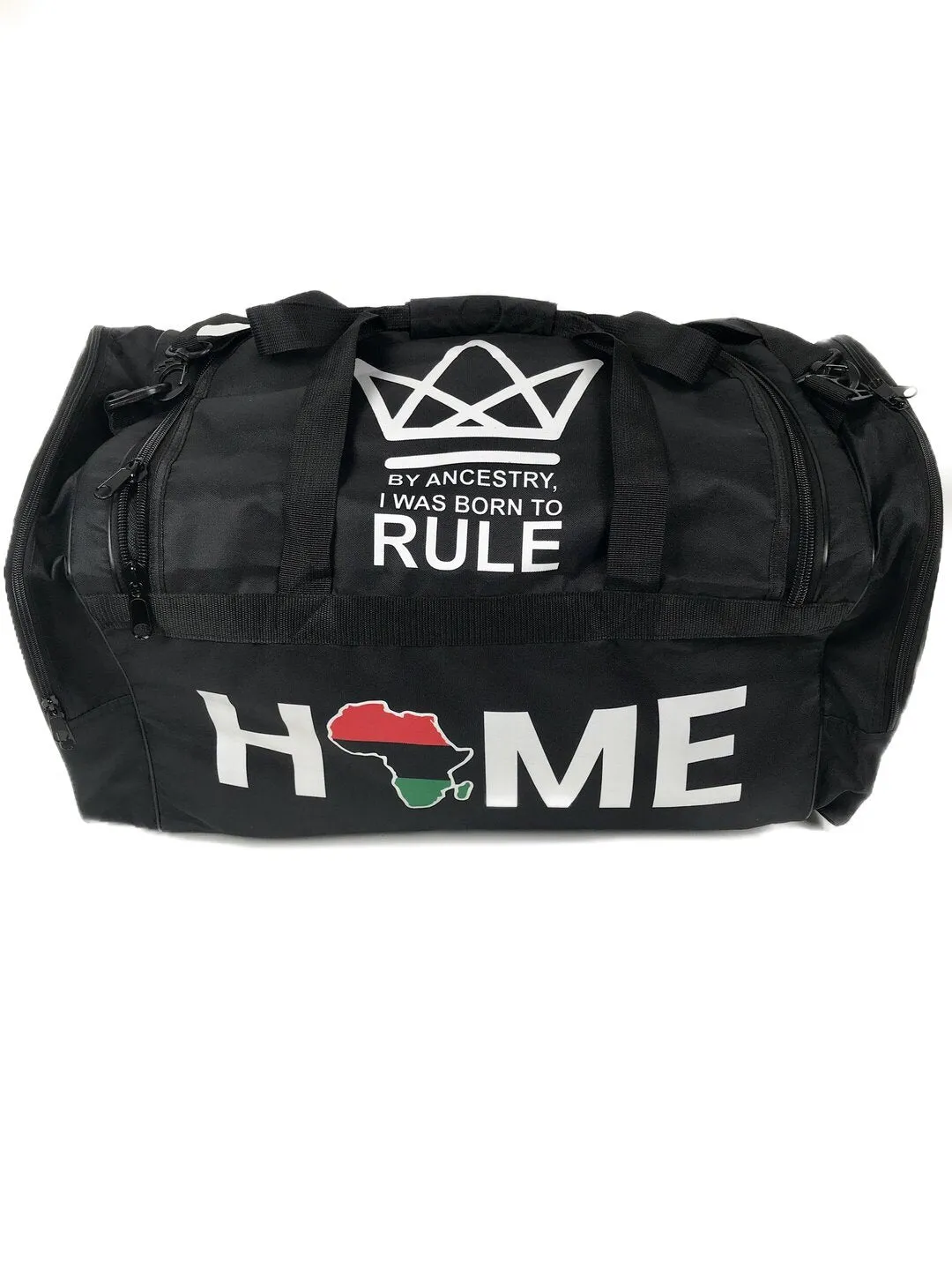 Africa Home Black Duffel Bag