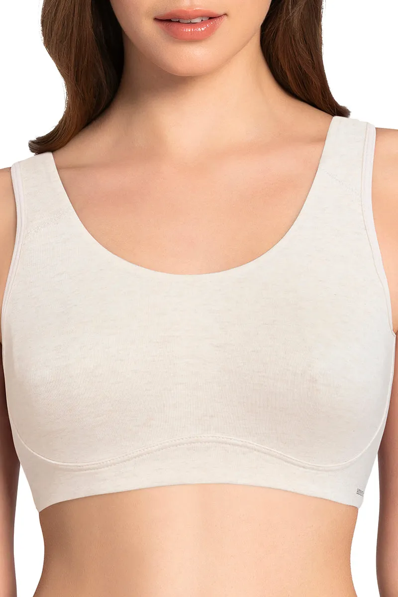 All Day Lounge Non-padded & Non-wired Bra - Oatmeal Marl