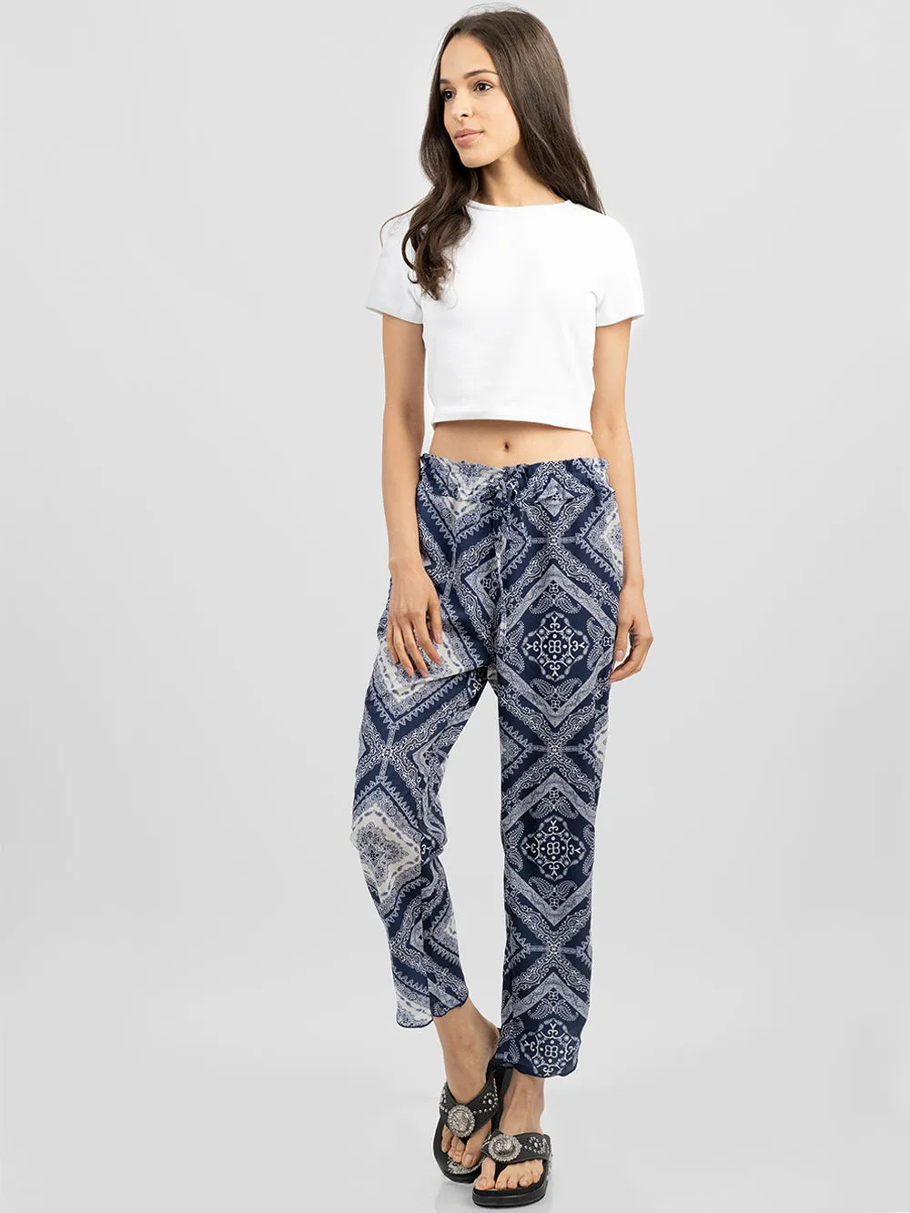 American Bling Women Aztec Tribe Print Long Pants