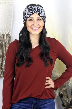 Aztec Skies Headband - Black