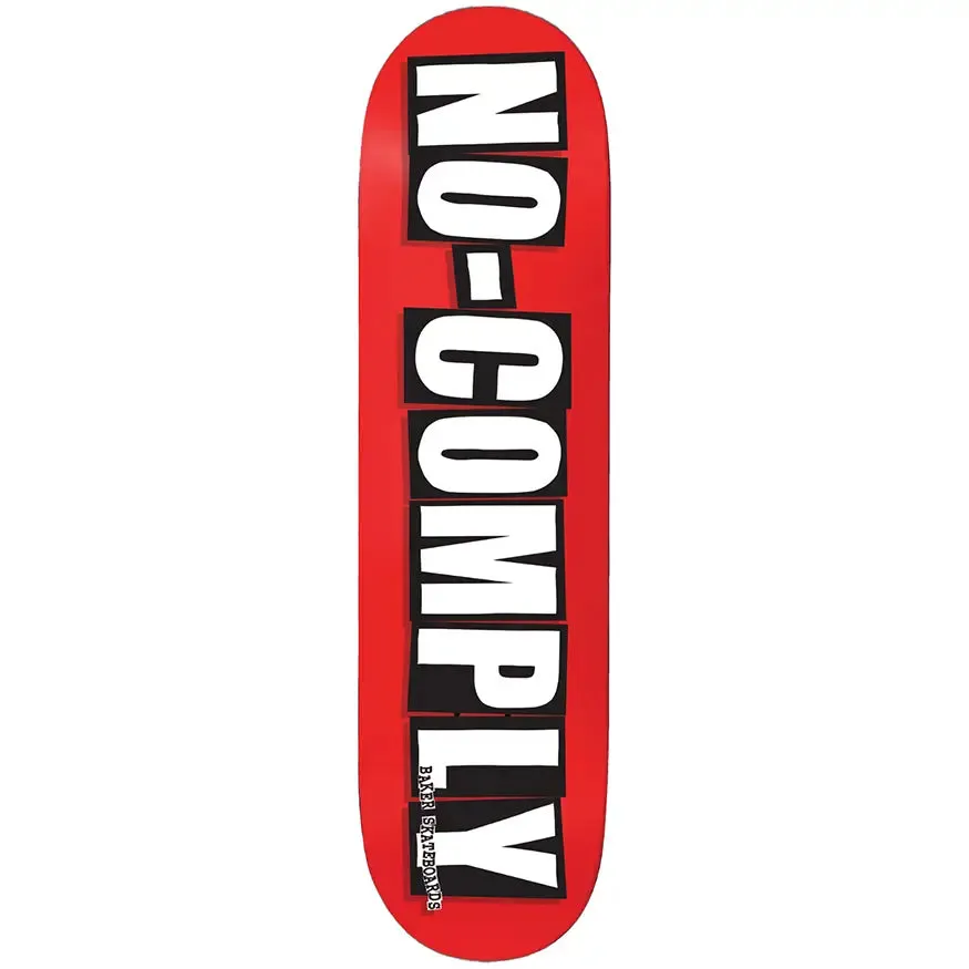 Baker Skateboards x No-Comply Brand Logo Deck 8.25