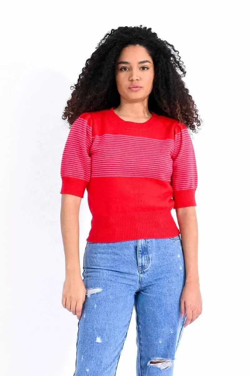 Balloon Short Sleeve Sweater