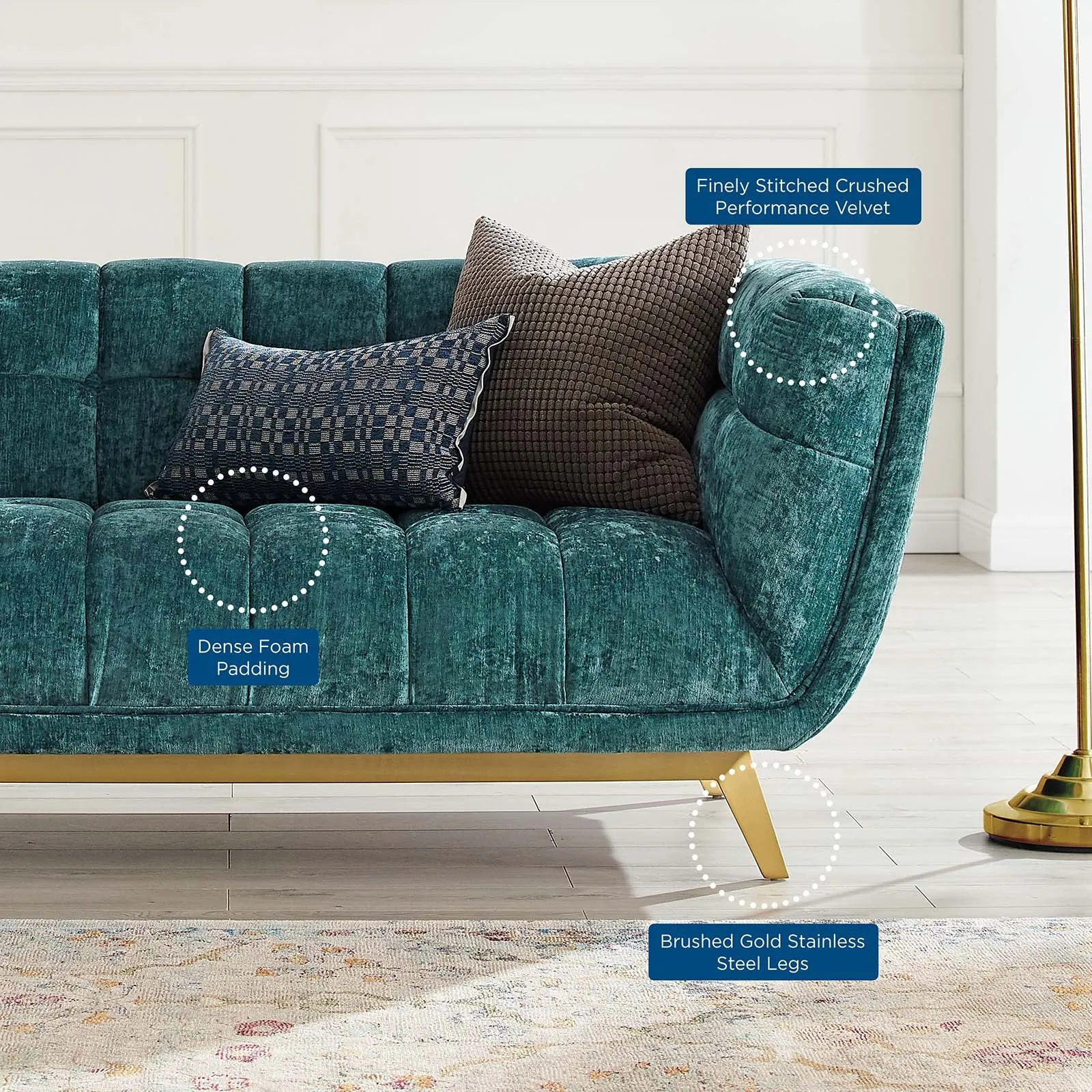 Bestow Crushed Performance Velvet Loveseat