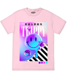 BIG SIZE TRIPPY SPLIT SMILEY TEE