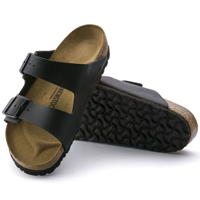 Birkenstock Arizona Birko Flor Black Regular Width