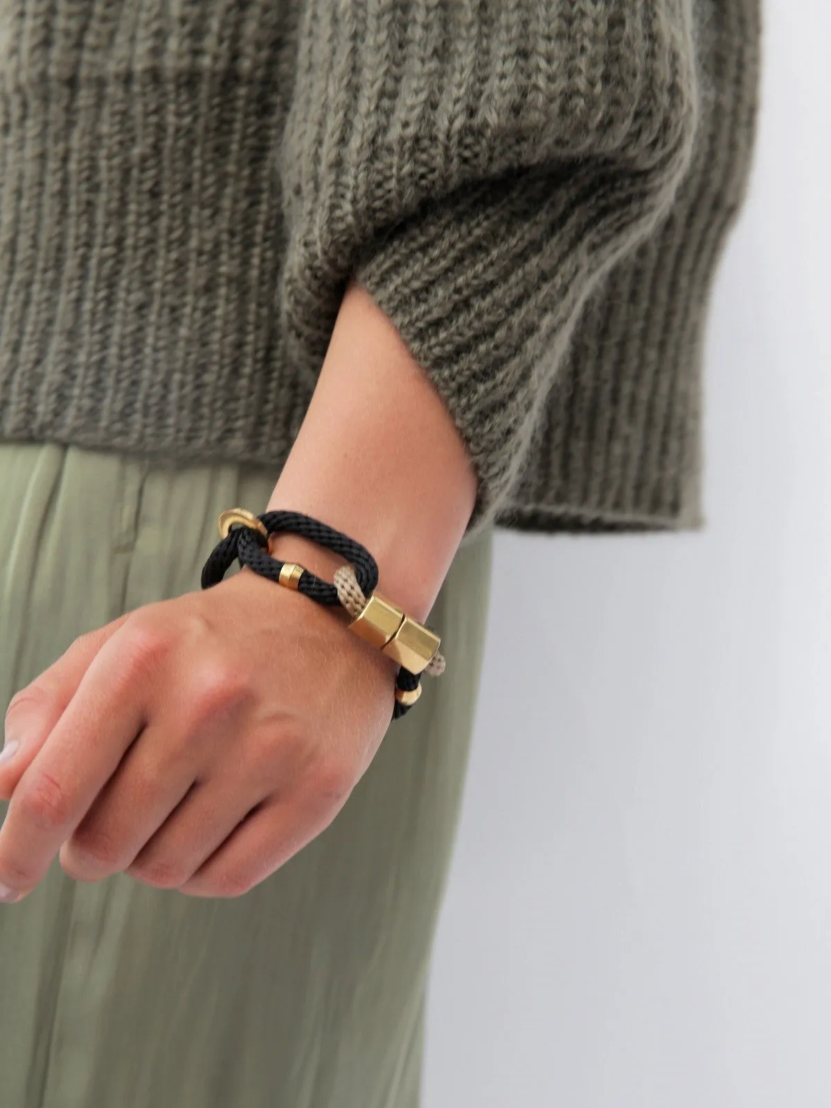 Black & Beige Circe Bracelet