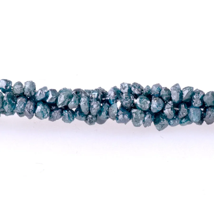 Blue Diamond 2-3mm Rough Nugget - 15-16 Inch