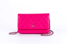 Chanel Wallet & Chain S_N Pink Color with Card, Dust Cover & Box