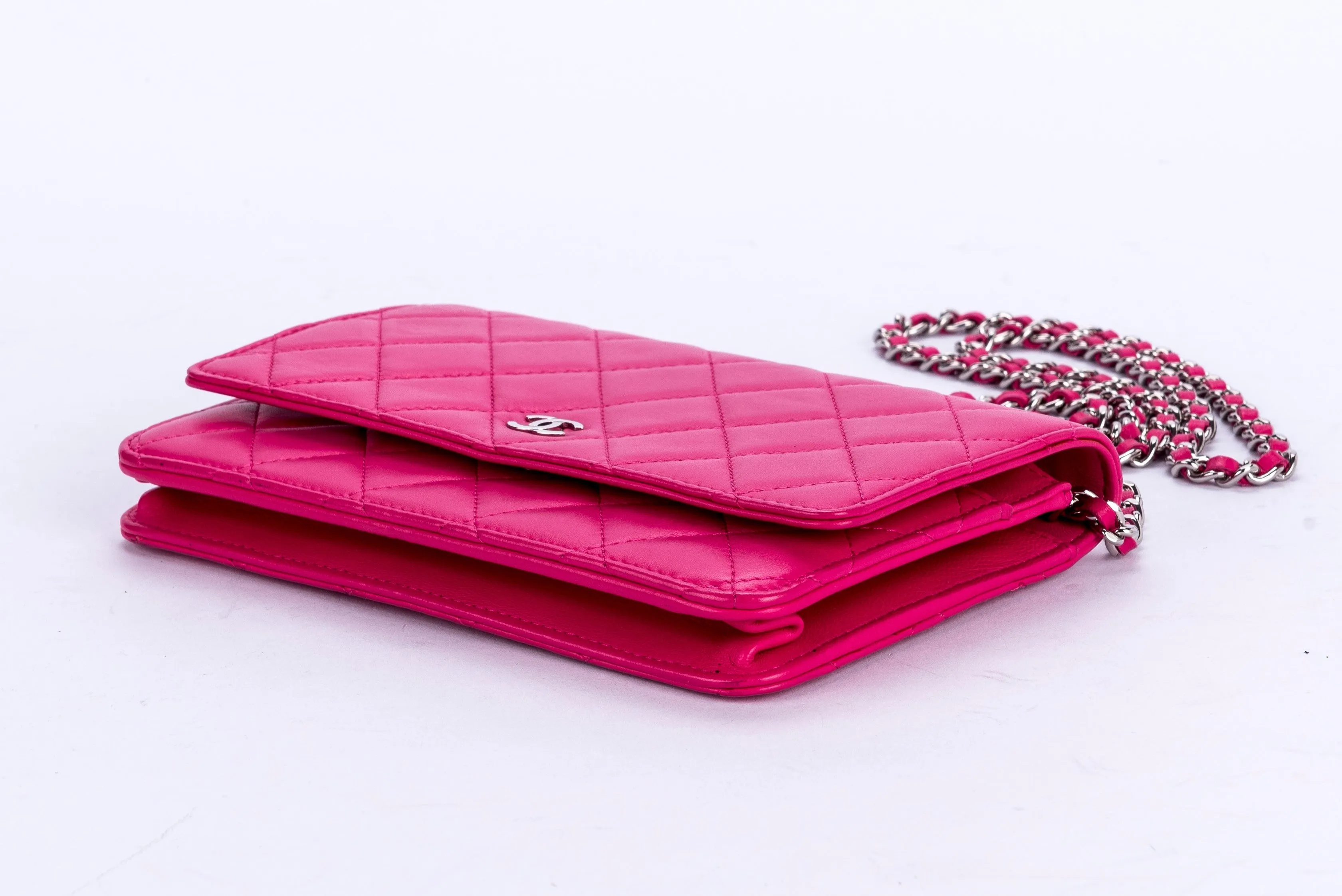 Chanel Wallet & Chain S_N Pink Color with Card, Dust Cover & Box