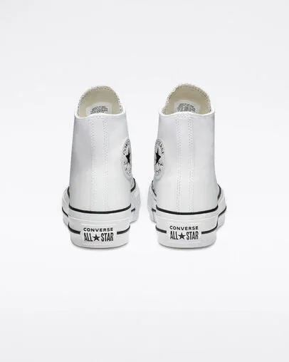 CONVERSE CHUCK PLATEAU LIFT WHITE LEATHER