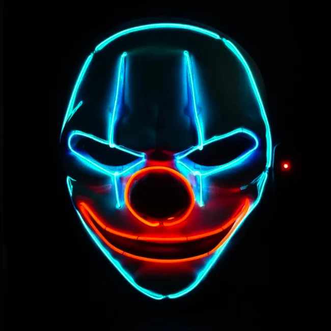 Crazy Clown LED Mask