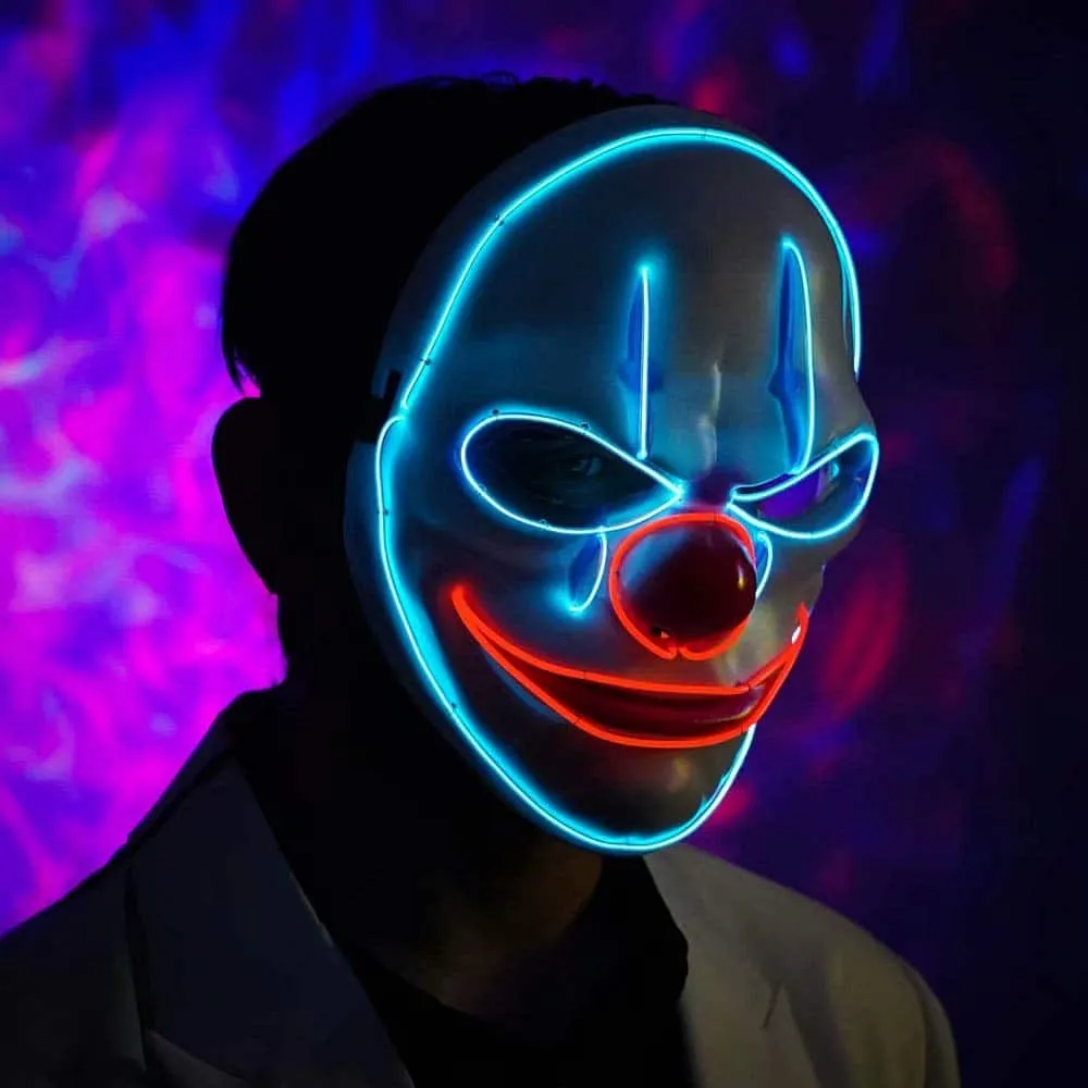 Crazy Clown LED Mask