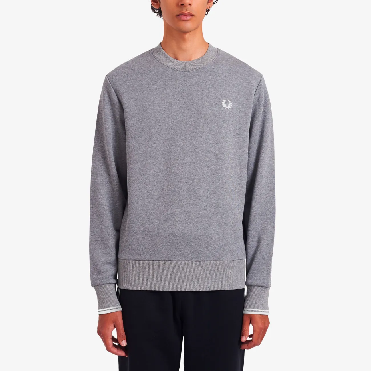 Crew Neck Sweatshirt - Steel Marl