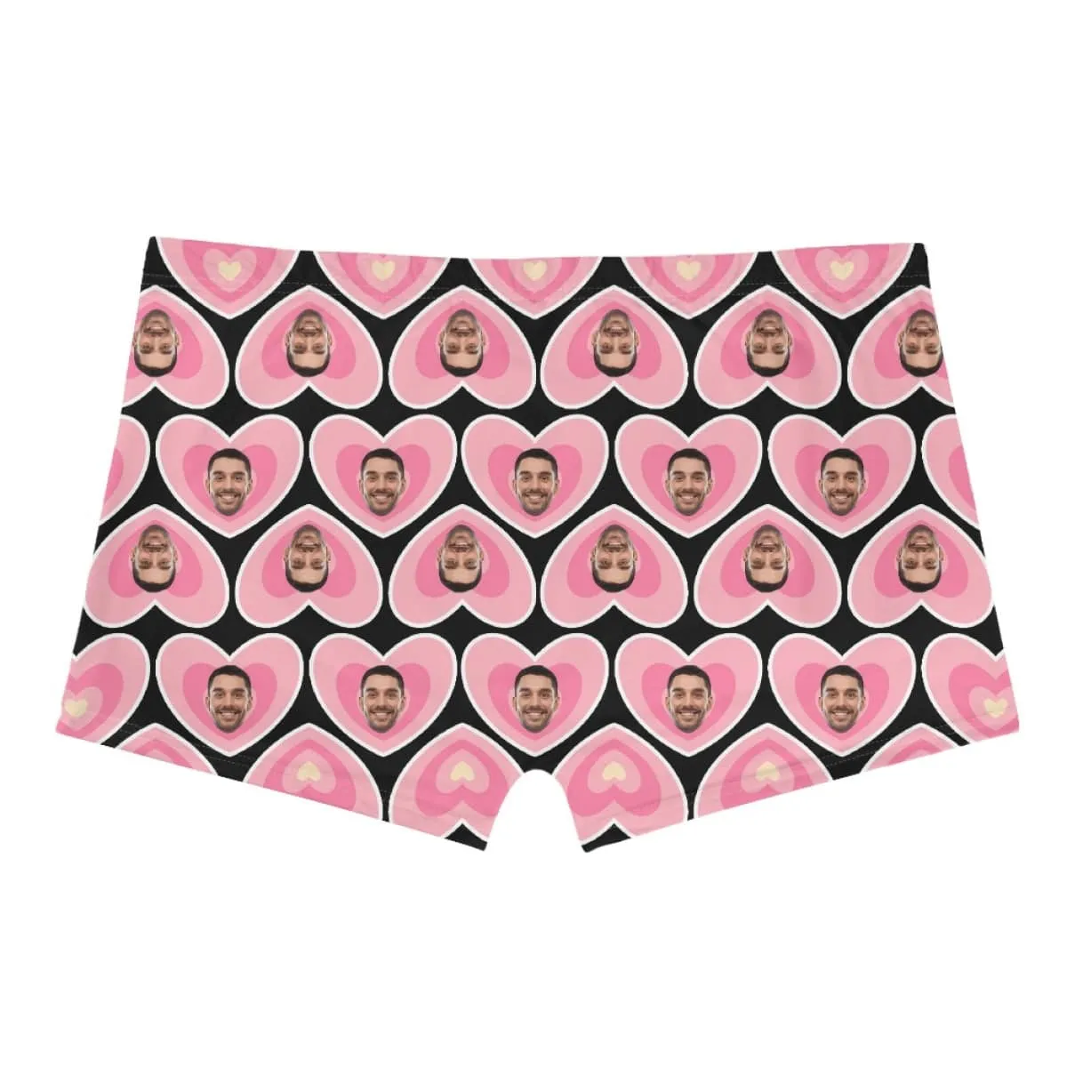 Custom Face Pink Heart Women Sexy Short Pants Comfortable Fashion Gym Sport Daily Shorts Bottom