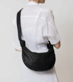 Dalary Woven Hobo Bag | Black