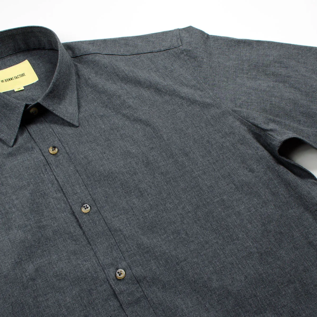 De Bonne Facture - Essential Shirt - Dark Grey