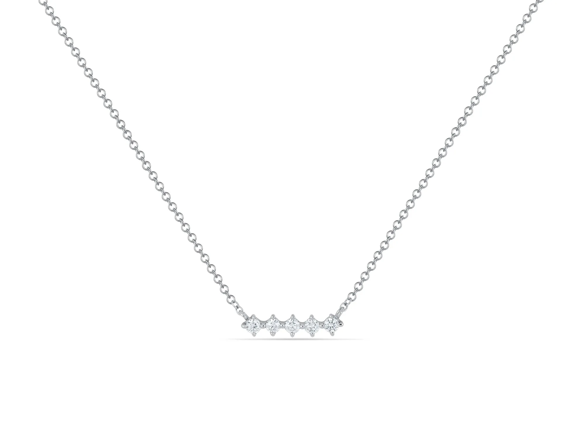 Diamond Bar Necklace