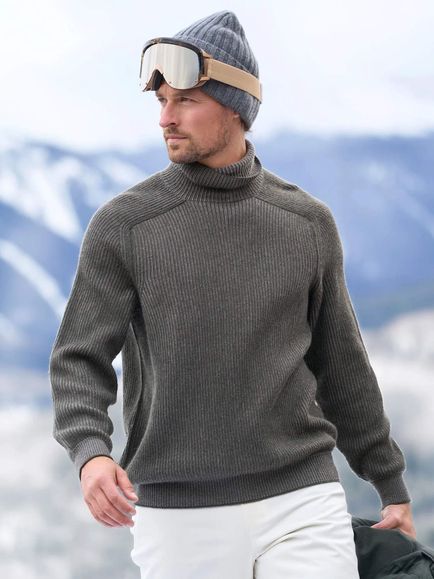 Dinghy Cashmere Turtleneck Ski Sweater