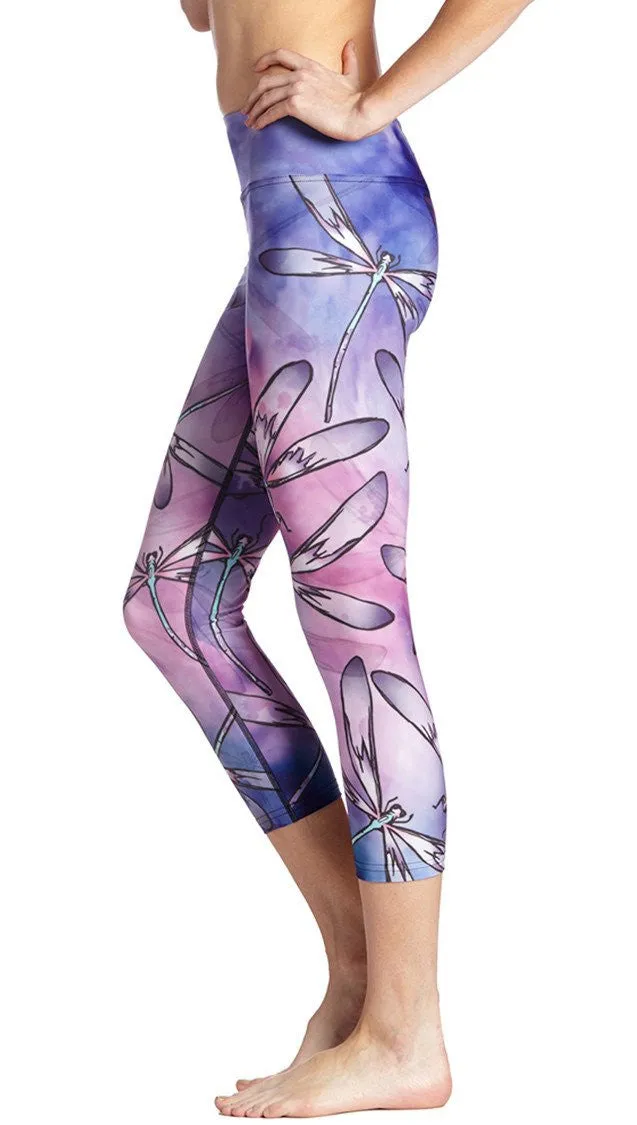 Dragonflies - Triathlon Capri Leggings - CUSTOM ORDER