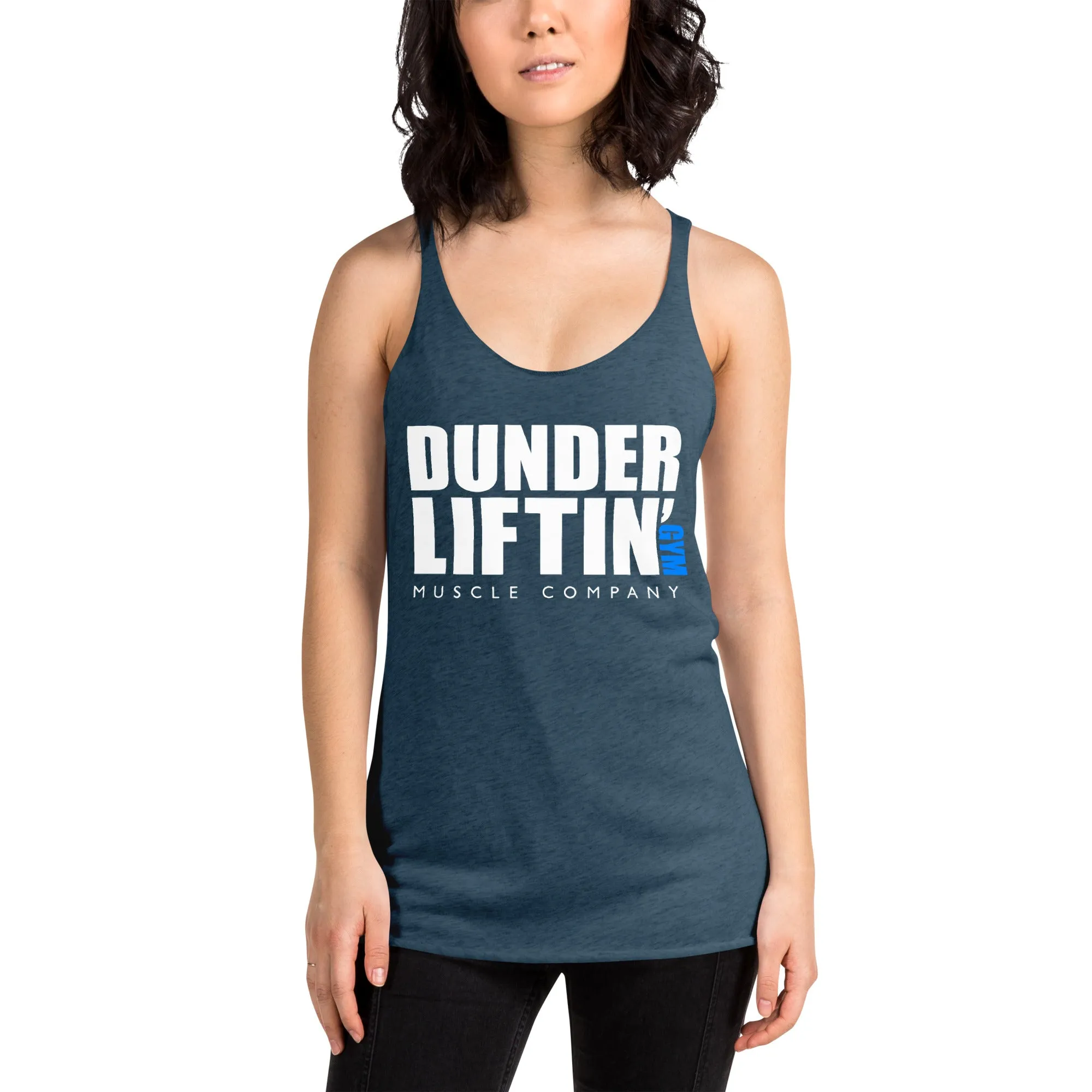 Dunder Liftin Muscle Company - Women's Racerback Tank