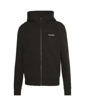 Felpa Uomo Calvin Klein Micro Logo Repreve Hoodie Jacket Nero