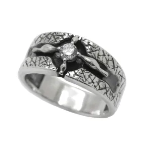 Four River of Eden Women Men Band Ring Sterling Silver