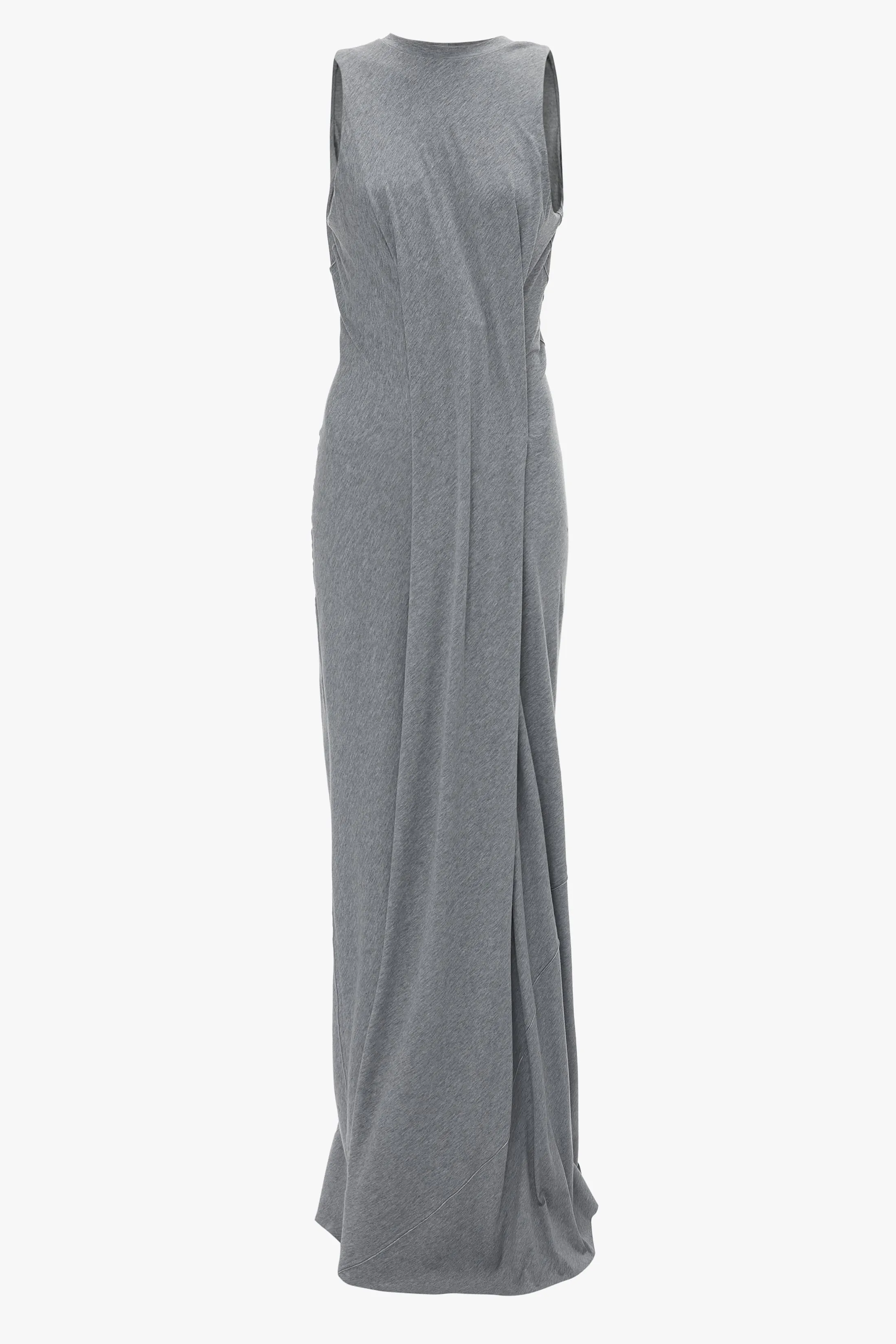 Frame Detailed Maxi Dress In Titanium