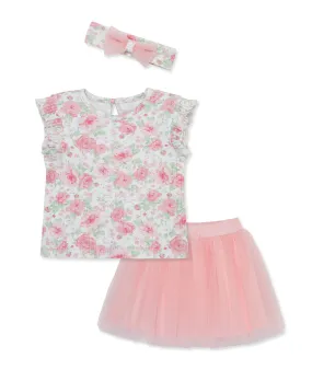 Garden Skort Set & Headband (12M-24M)